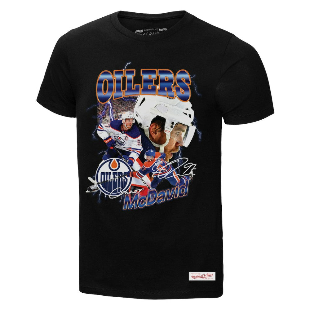 Connor McDavid Edmonton Oilers Mitchell & Ness 2.0 Player Graphic T-Shirt - Black - NHL 203164808