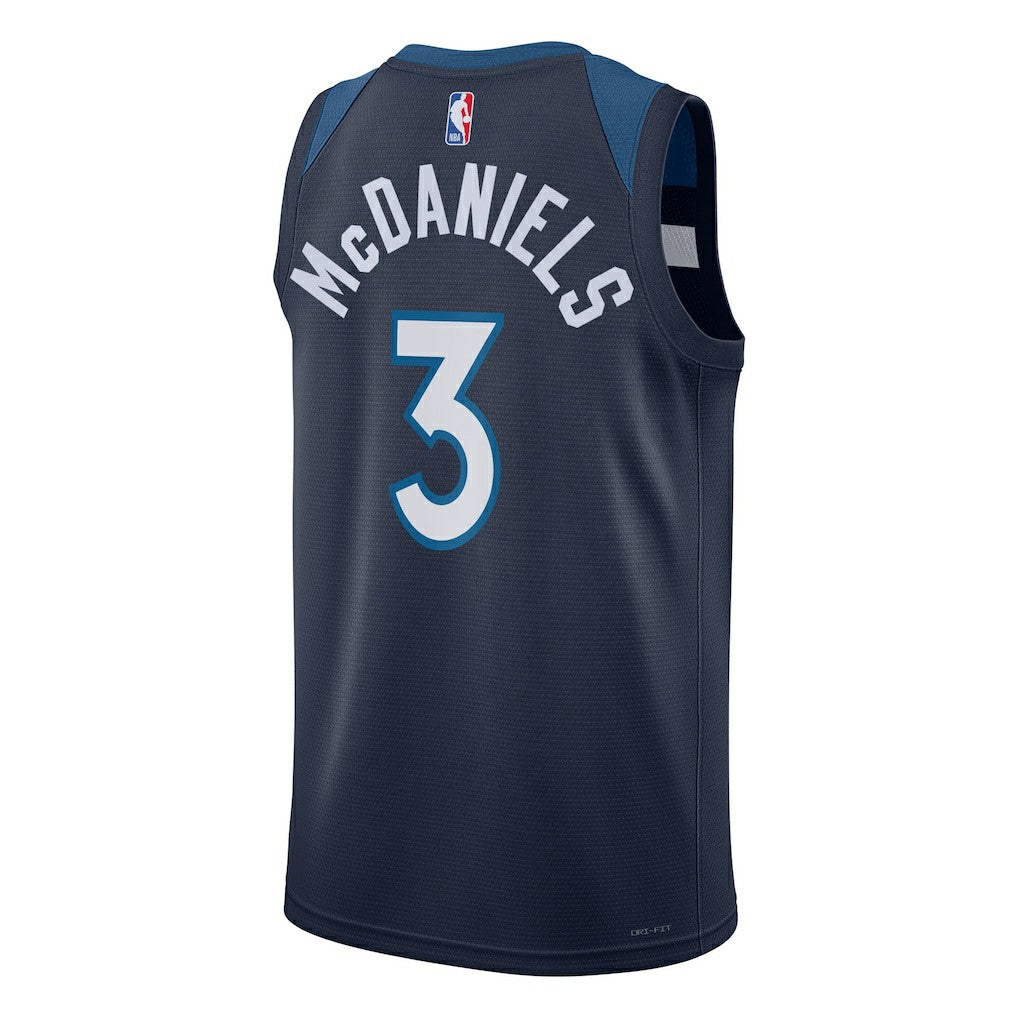 Jaden McDaniels Minnesota Timberwolves Unisex Swingman Jersey Icon Edition Navy | Nike Near Me