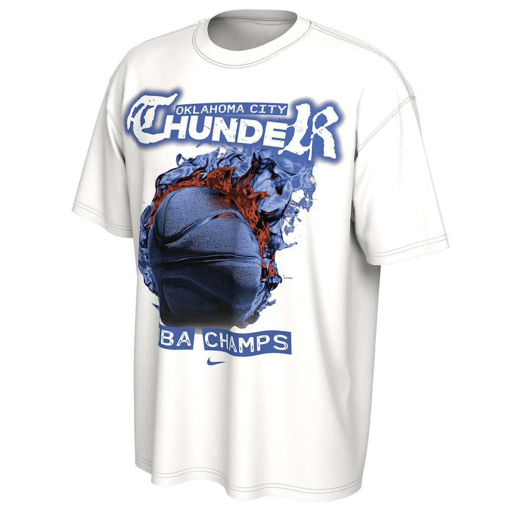 Oklahoma City Thunder Unisex 2025 NBA Finals Champions Celebration Parade Roster T-Shirt White | Nike outlet