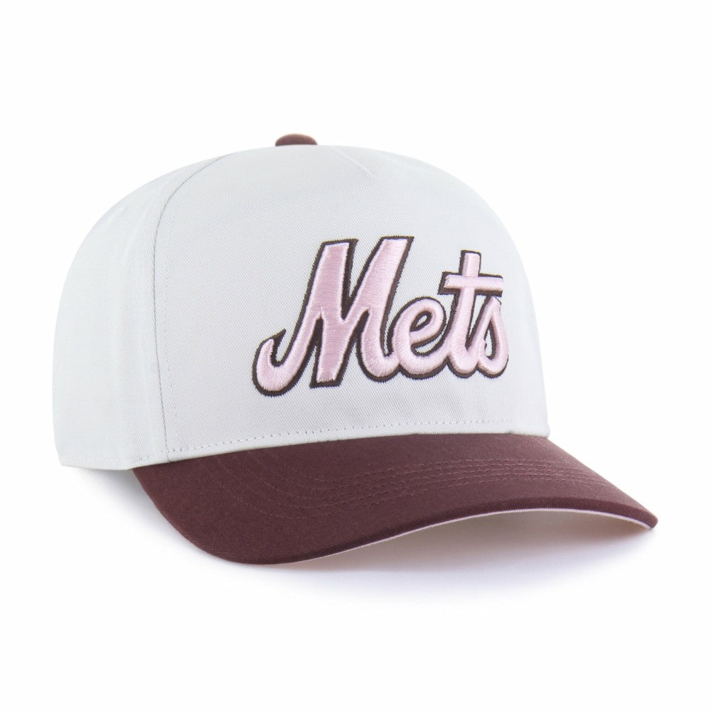 New York Mets '47 Unisex Love Letter Adjustable Hitch Hat - Stone/Burgundy - 47 brand Sale