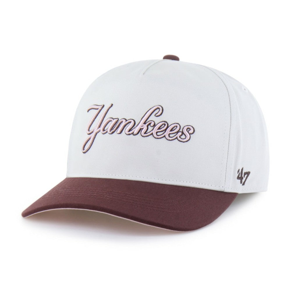 New York Yankees '47 Unisex Love Letter Adjustable Hitch Hat - Stone/Burgundy - 47 brand on Sale