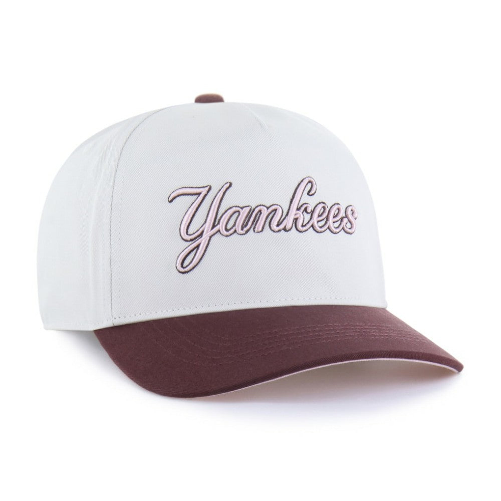 New York Yankees '47 Unisex Love Letter Adjustable Hitch Hat - Stone/Burgundy - 47 brand on Sale