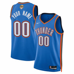 Oklahoma City Thunder Unisex 2025 NBA Finals Patch Custom Swingman Jersey Blue Icon Edition | Nike Lifestyle