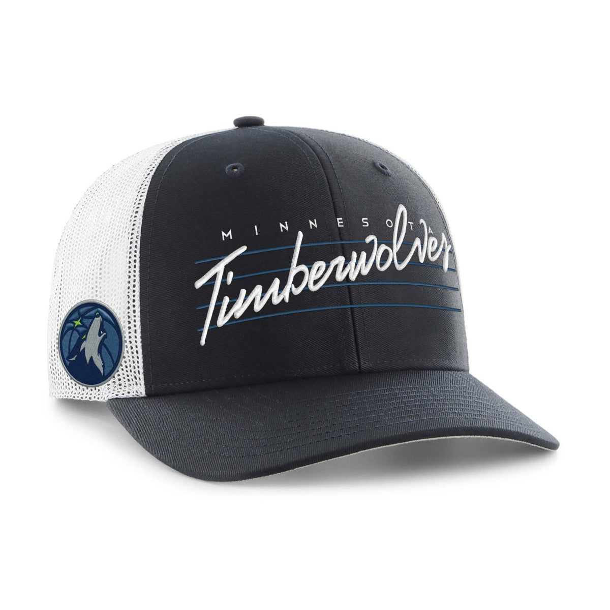 Minnesota Timberwolves '47 Downburst Trucker Adjustable Hat Navy | 47 brand Near Me