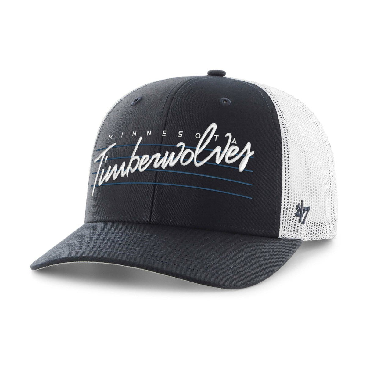 Minnesota Timberwolves '47 Downburst Trucker Adjustable Hat Navy | 47 brand Near Me