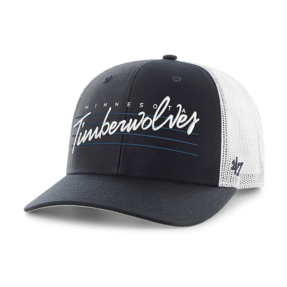 Minnesota Timberwolves '47 Downburst Trucker Adjustable Hat Navy | 47 brand Near Me