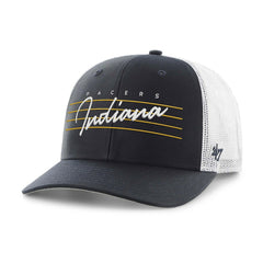 Indiana Pacers '47 Downburst Trucker Adjustable Hat Navy | 47 brand outlet