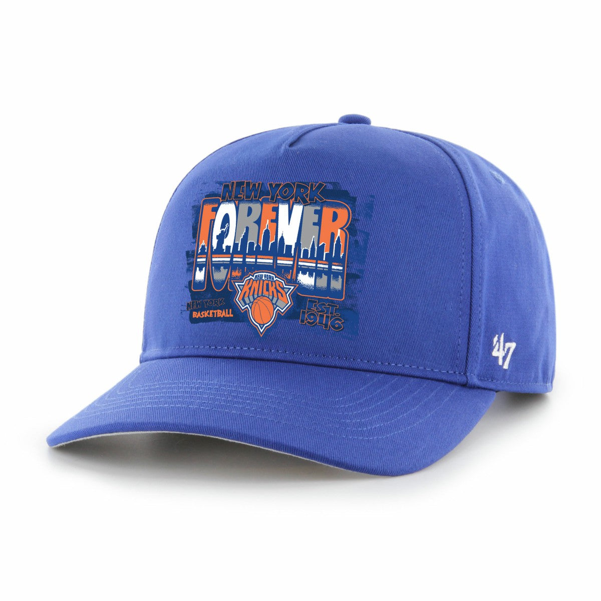 New York Knicks '47 Solid Hitch Adjustable Hat Blue | 47 brand Lifestyle