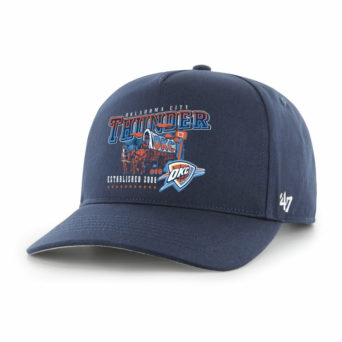 Oklahoma City Thunder '47 Solid Hitch Adjustable Hat Navy | 47 brand US