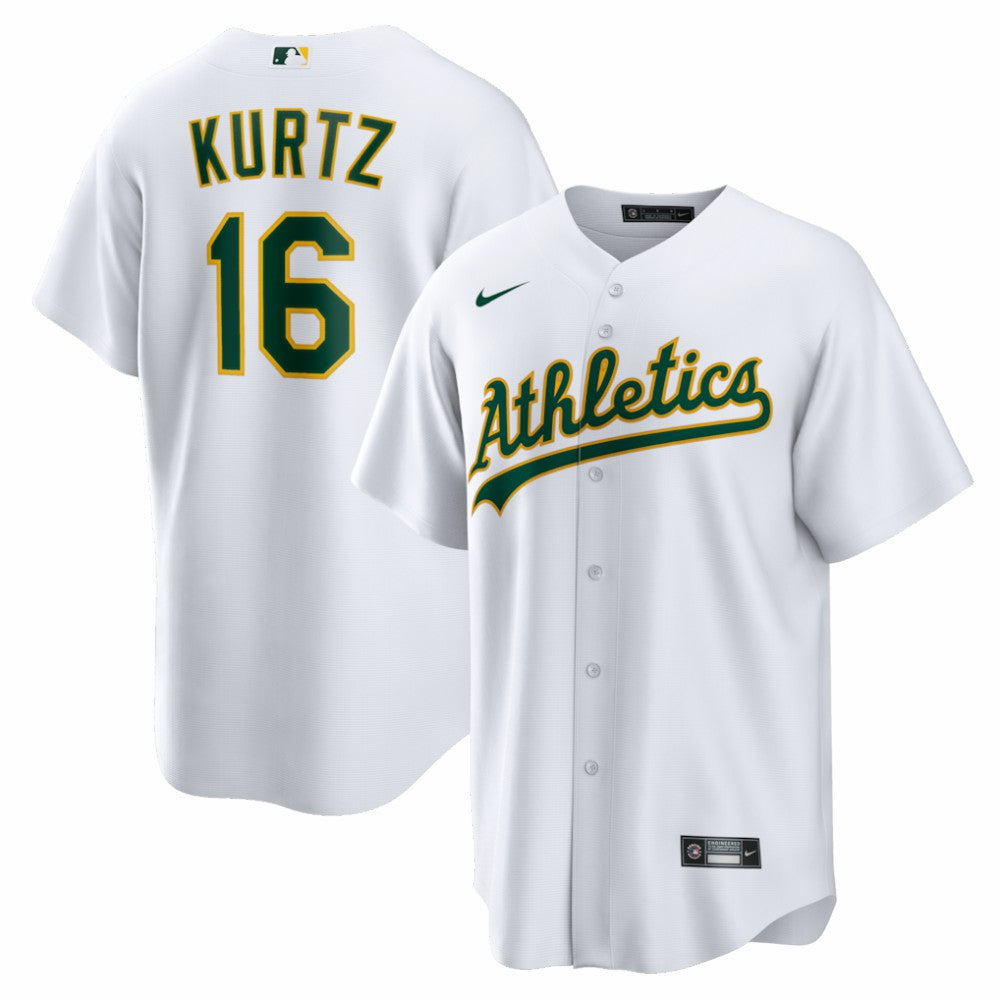 Nick Kurtz Athletics Nike Home Replica Player Jersey - White - Nike Sale