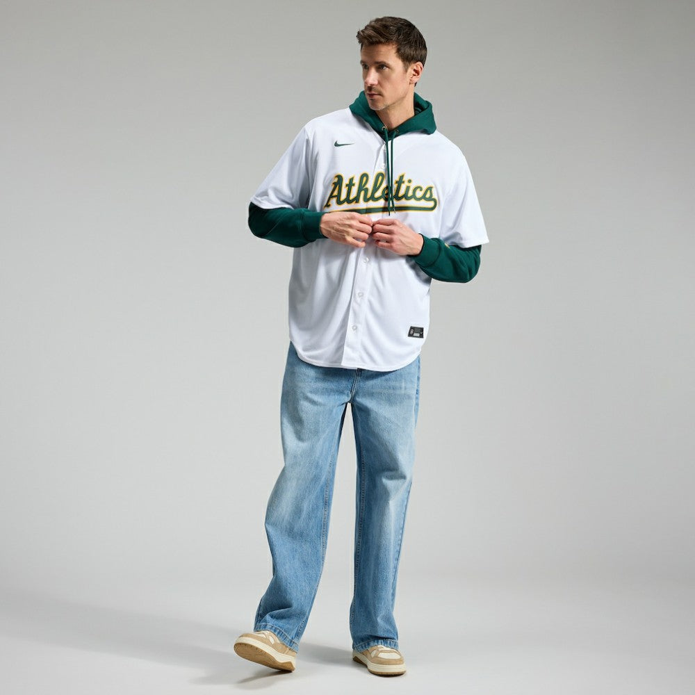 Nick Kurtz Athletics Nike Home Replica Player Jersey - White - Nike Sale