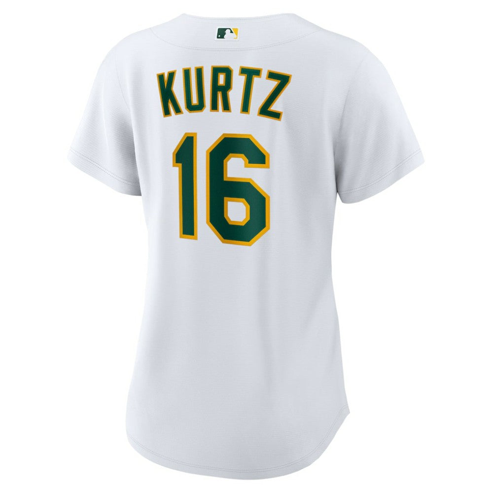 Nick Kurtz Athletics Nike Women's Home Replica Player Jersey - White - Nike Sale