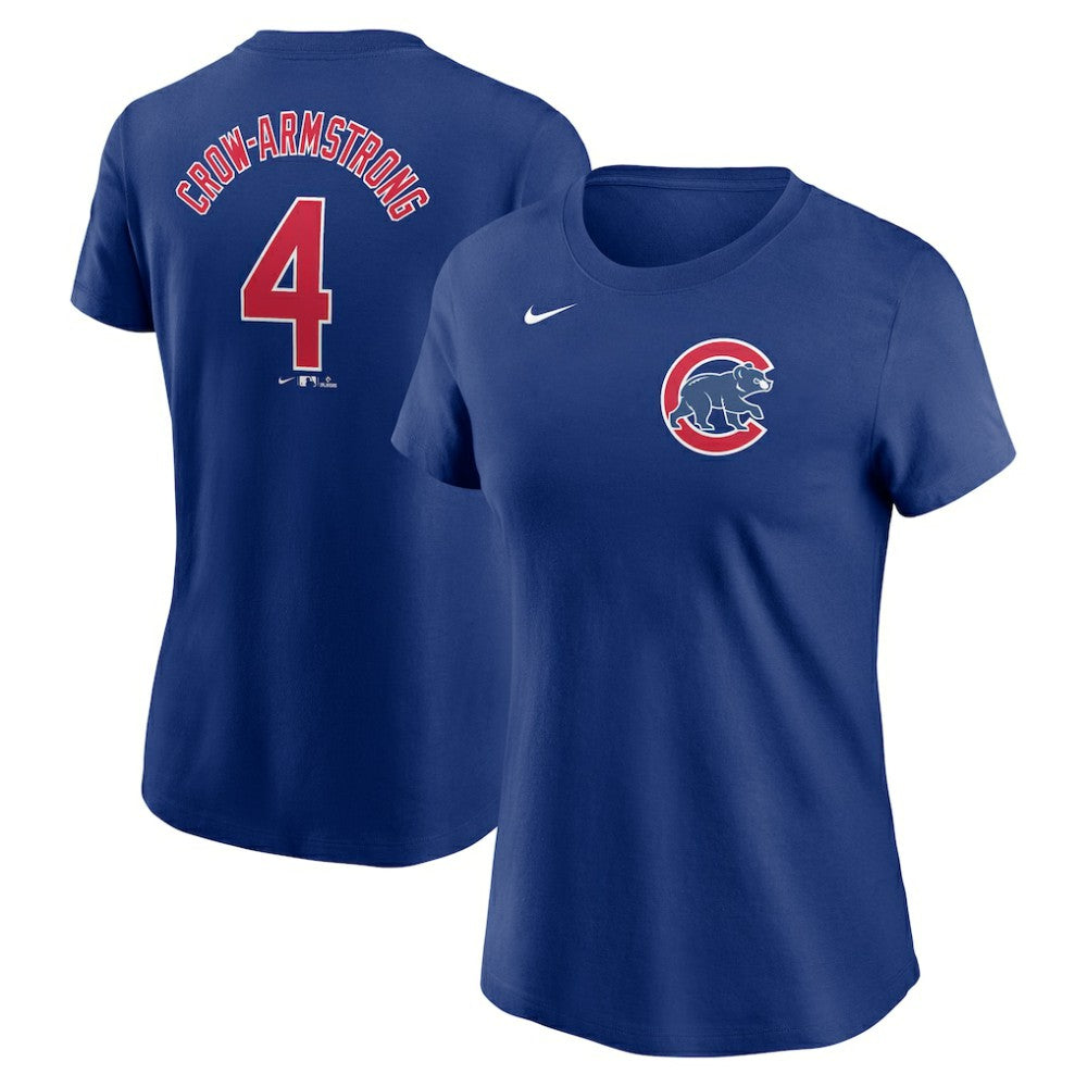 Pete Crow-Armstrong Chicago Cubs Nike Women's Cooperstown Collection Fuse Name & Number T-Shirt - Royal - Nike Lifestyle