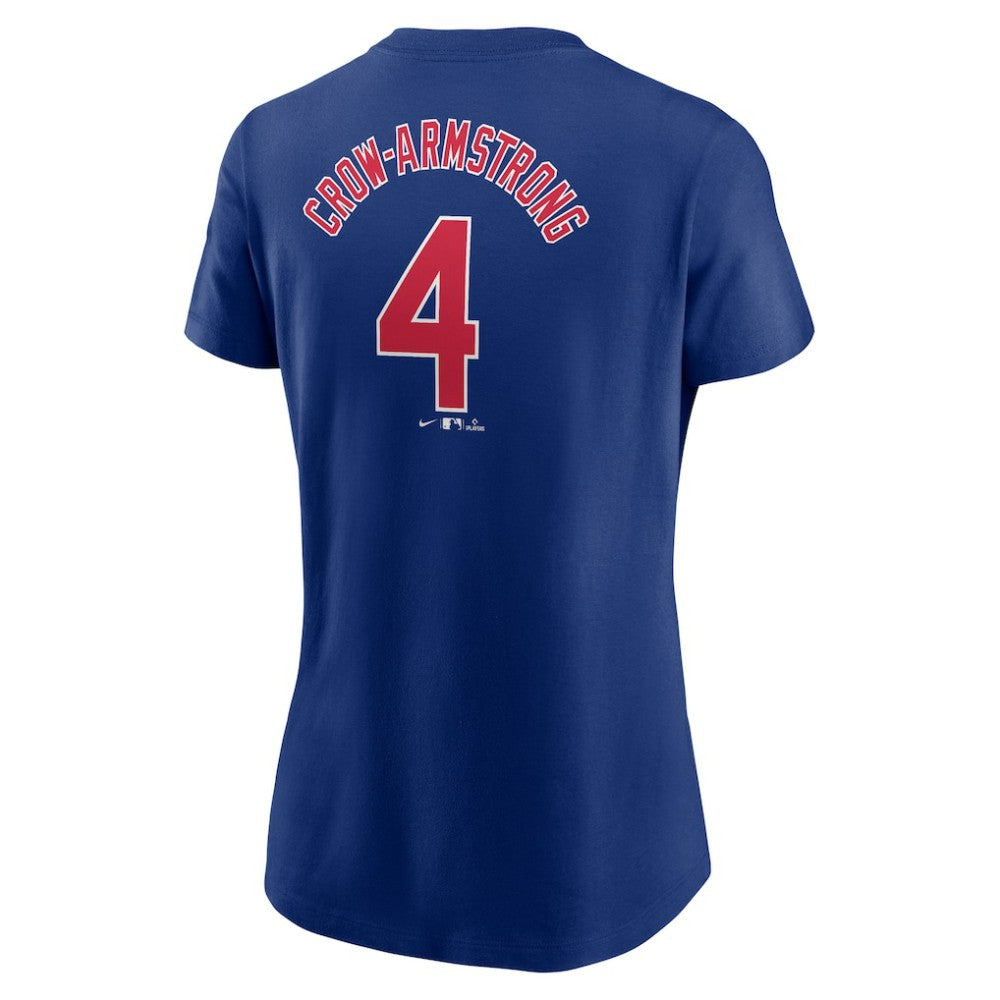 Pete Crow-Armstrong Chicago Cubs Nike Women's Cooperstown Collection Fuse Name & Number T-Shirt - Royal - Nike Lifestyle