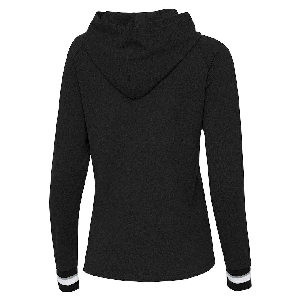 Jacksonville Jaguars Antigua Women's Trek Raglan Pullover Hoodie Black