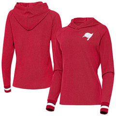 Tampa Bay Buccaneers Antigua Women's Trek Raglan Pullover Hoodie Red