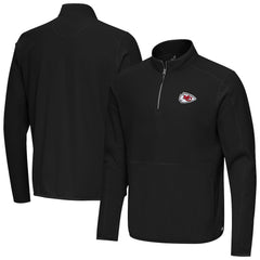Kansas City Chiefs Antigua Step Up Quarter-Zip Pullover Black