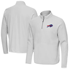Buffalo Bills Antigua Step Up Quarter-Zip Pullover Gray