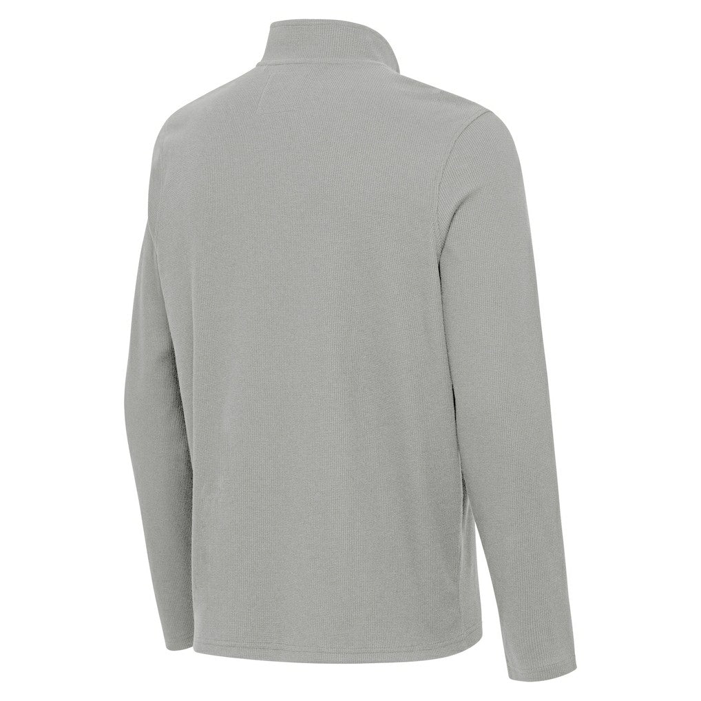 Indianapolis Colts Antigua Sync Tri-Blend Quarter-Zip Pullover Heather Gray