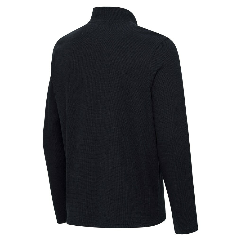 Jacksonville Jaguars Antigua Sync Tri-Blend Quarter-Zip Pullover Heather Black