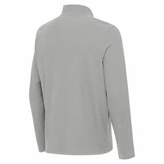 Detroit Lions Antigua Sync Tri-Blend Quarter-Zip Pullover Heather Gray