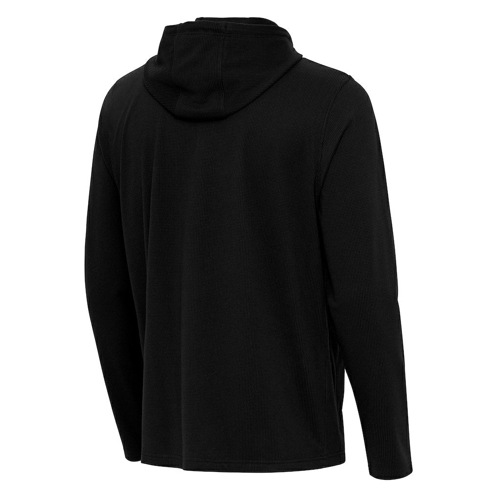Washington Commanders Antigua Connected Quarter-Zip Pullover Hoodie Black