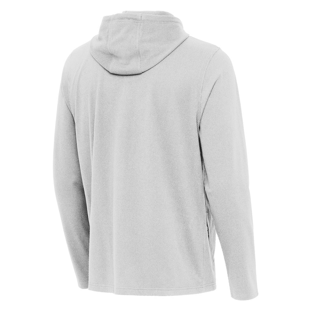 Indianapolis Colts Antigua Connected Quarter-Zip Pullover Hoodie Gray