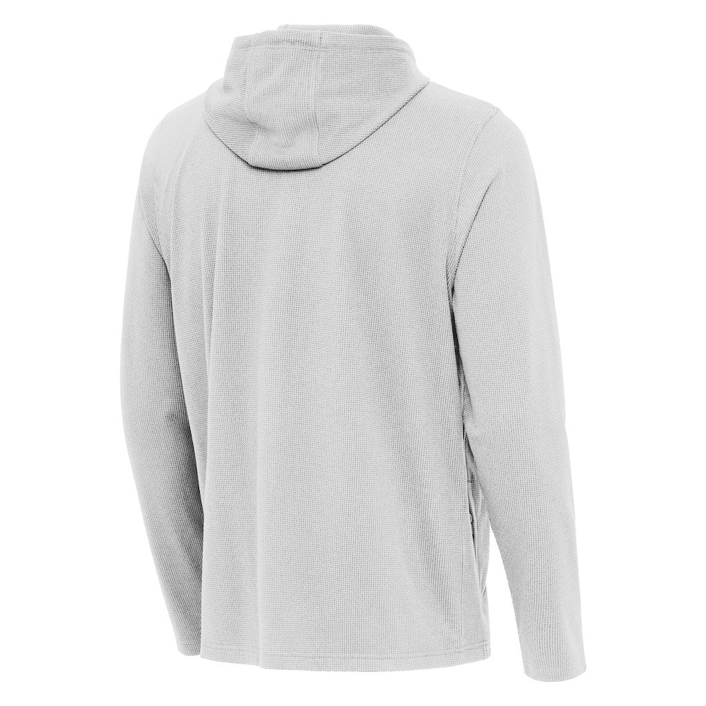 Los Angeles Chargers Antigua Connected Quarter-Zip Pullover Hoodie Gray