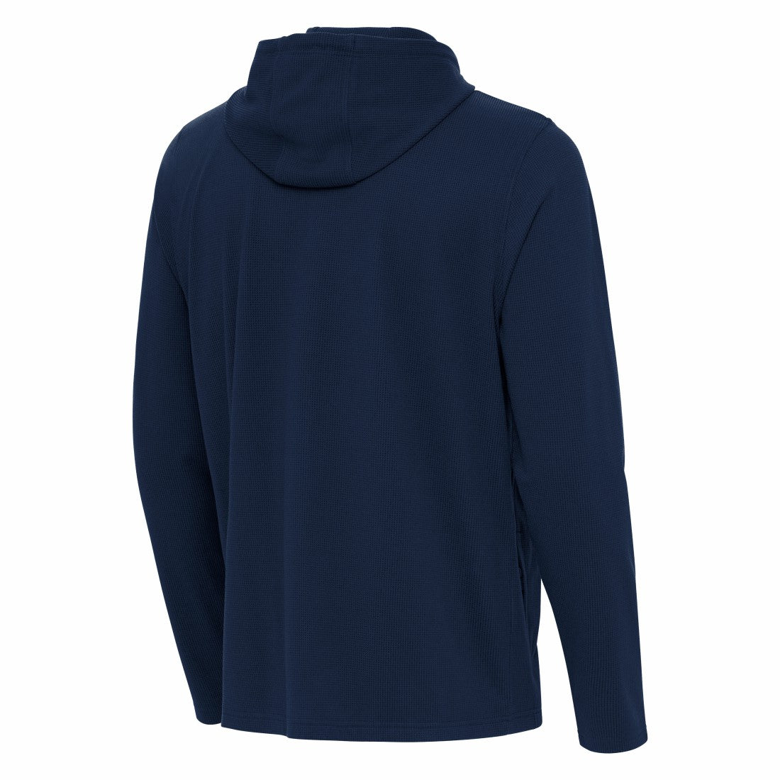 Houston Texans Antigua Connected Quarter-Zip Pullover Hoodie Navy