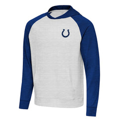 Indianapolis Colts Antigua Urgent Pullover Hoodie Royal/Gray