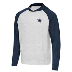 Dallas Cowboys Antigua Urgent Pullover Hoodie Heather Navy/Gray