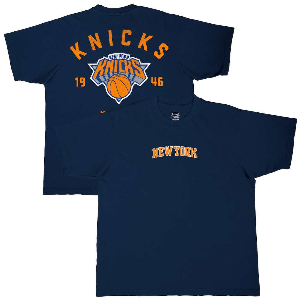 New York Knicks Stadium Essentials Get Back Heavyweight Urban T-Shirt Navy