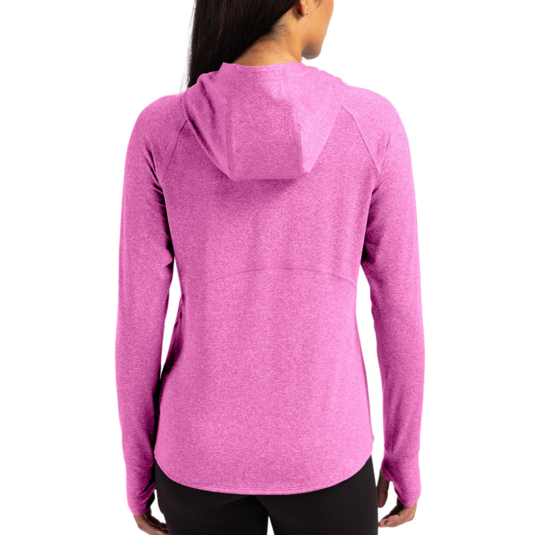 Detroit Lions Cutter & Buck Women's Tonal Logo Adapt Knit Recycled Raglan Pullover Hoodie Pink