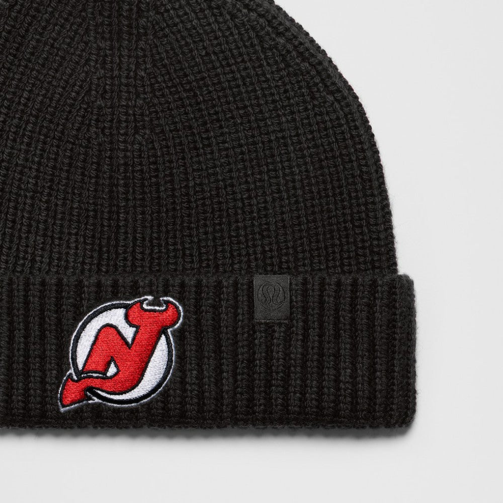 New Jersey Devils lululemon Unisex Close-Fit Wool-Blend Ribbed Beanie - Black - NHL 203169733