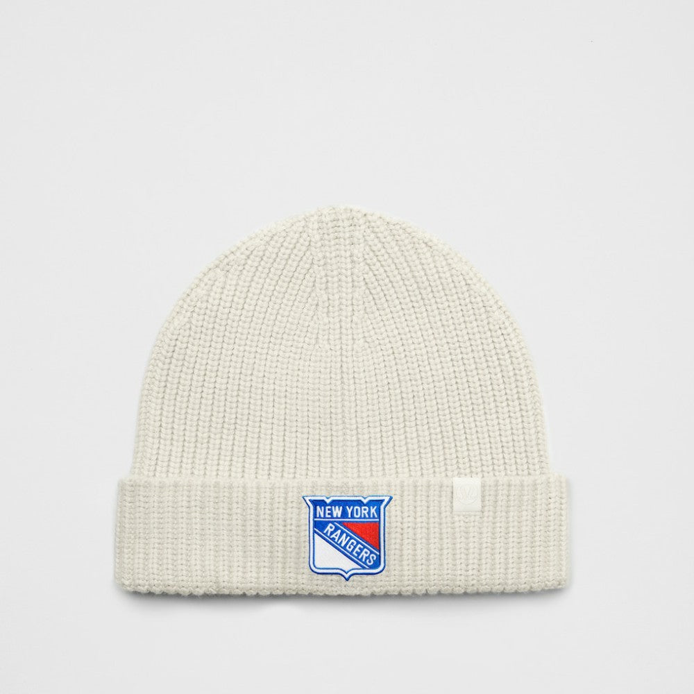 New York Rangers lululemon Unisex Close-Fit Wool-Blend Ribbed Beanie - Heathered Bone - NHL 203169738