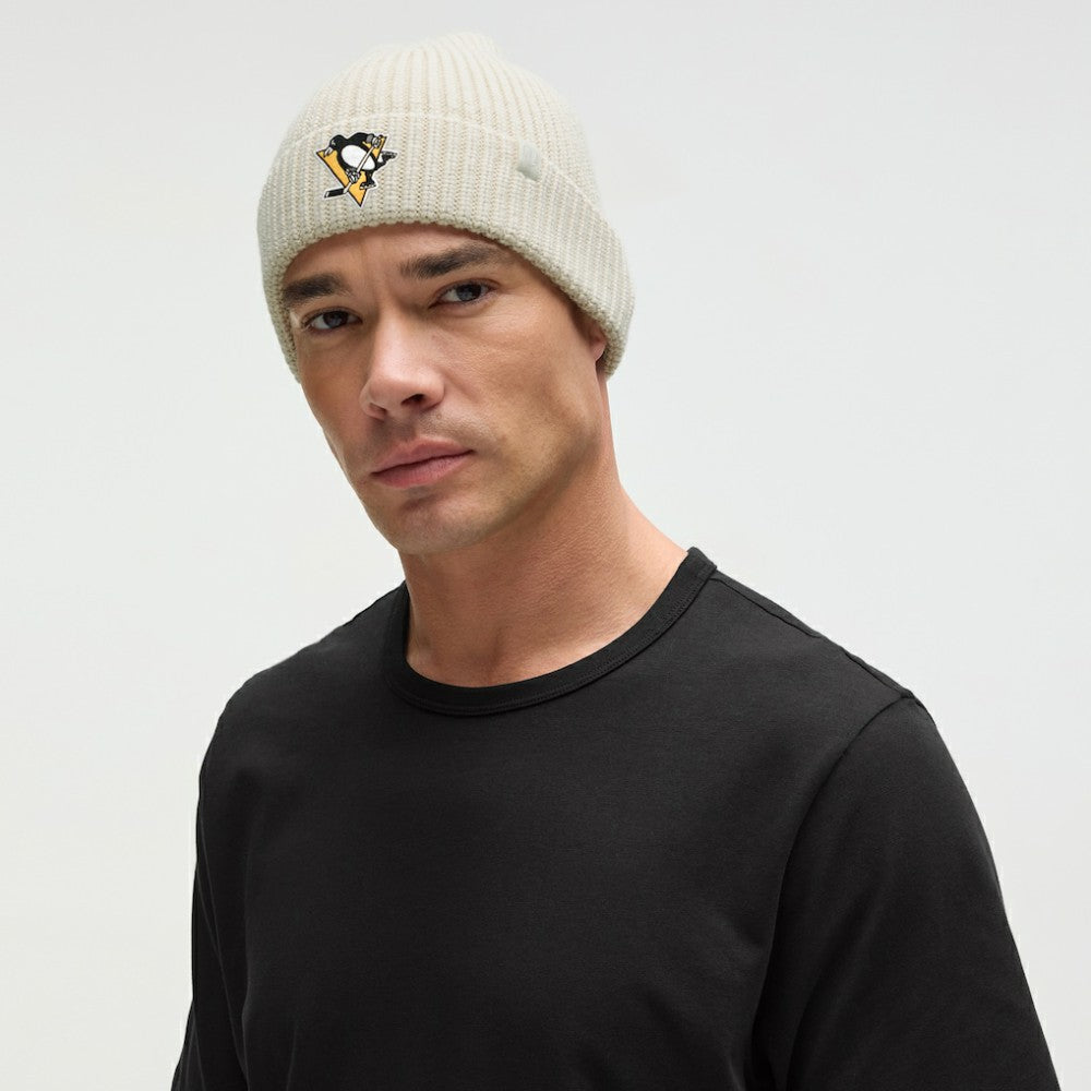 Pittsburgh Penguins lululemon Unisex Close-Fit Wool-Blend Ribbed Beanie - Heathered Bone - NHL 203169746