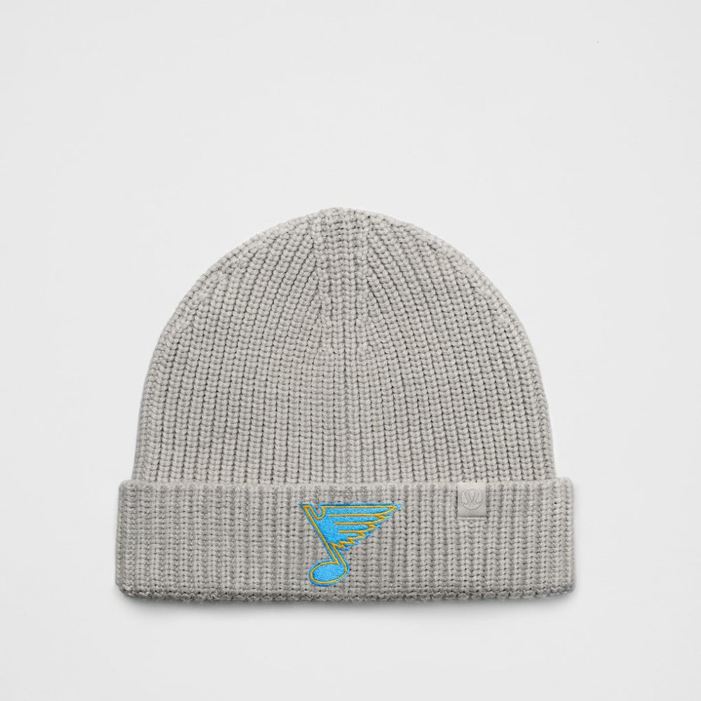St. Louis Blues lululemon Unisex Close-Fit Wool-Blend Ribbed Beanie - Heathered Gull Grey - NHL 203169753