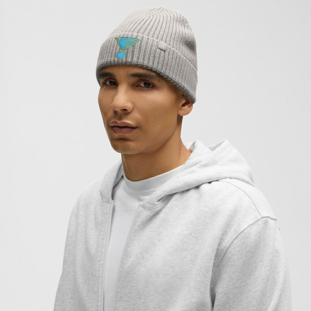 St. Louis Blues lululemon Unisex Close-Fit Wool-Blend Ribbed Beanie - Heathered Gull Grey - NHL 203169753