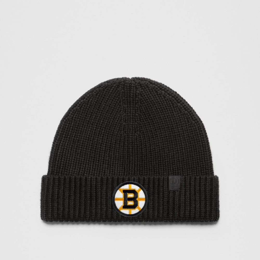 Boston Bruins lululemon Unisex Close-Fit Wool-Blend Ribbed Beanie - Black - NHL 203169771
