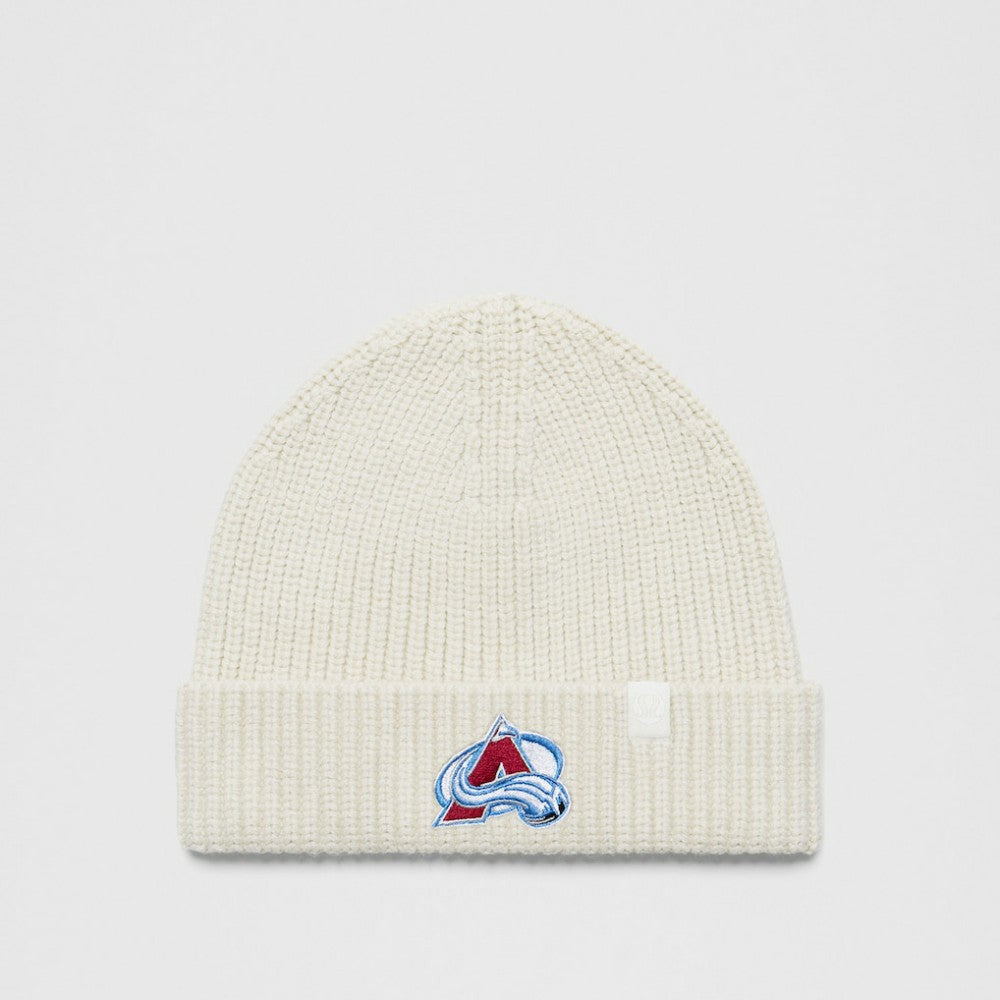 Colorado Avalanche lululemon Unisex Close-Fit Wool-Blend Ribbed Beanie - Heathered Bone - NHL 203169784