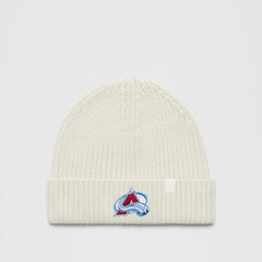 Colorado Avalanche lululemon Unisex Close-Fit Wool-Blend Ribbed Beanie - Heathered Bone - NHL 203169784
