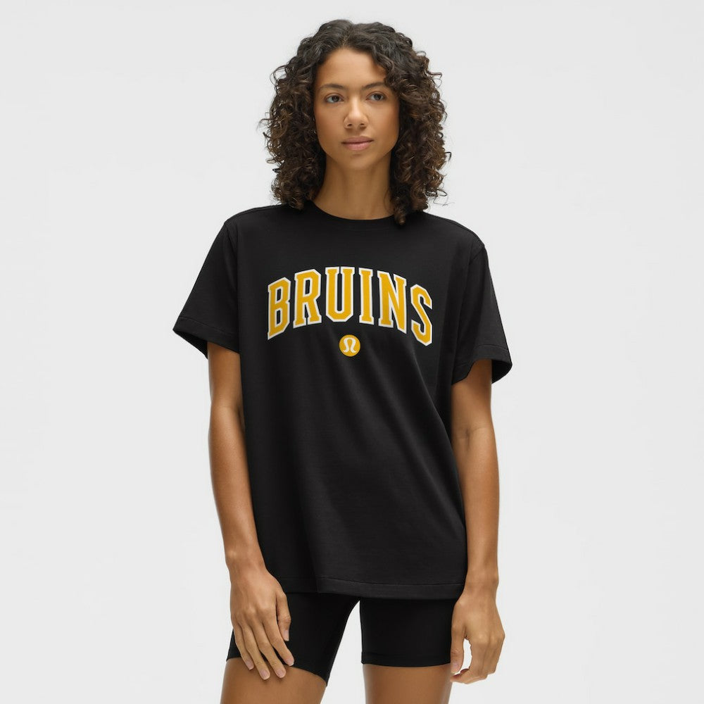 Boston Bruins lululemon Women's All Yours Organic Cotton T-Shirt - Black - NHL 203169853