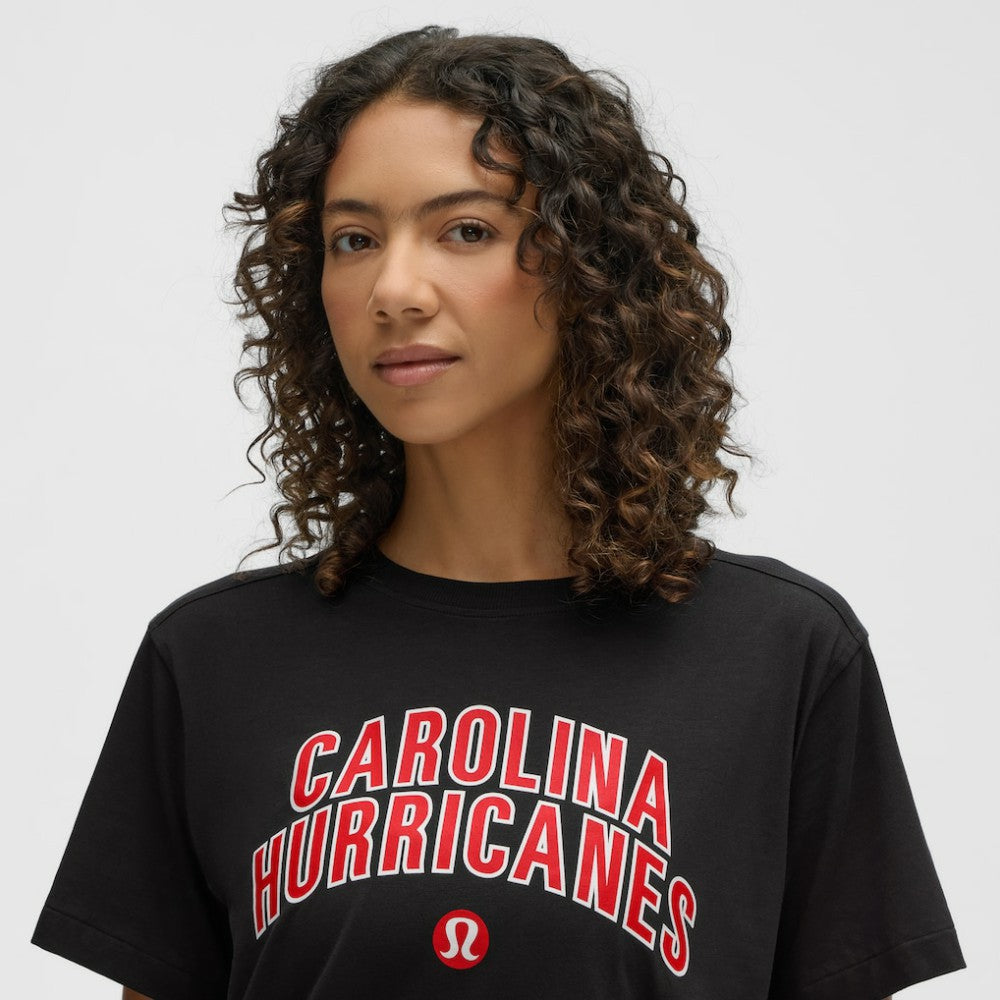 Carolina Hurricanes lululemon Women's All Yours Organic Cotton T-Shirt - Black - NHL 203169854