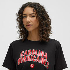 Carolina Hurricanes lululemon Women's All Yours Organic Cotton T-Shirt - Black - NHL 203169854