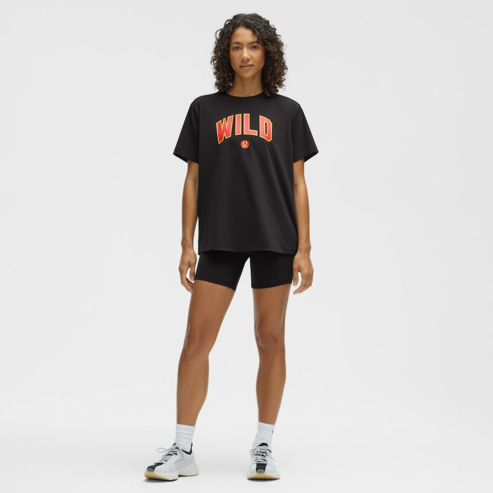 Minnesota Wild lululemon Women's All Yours Organic Cotton T-Shirt - Black - NHL 203169858
