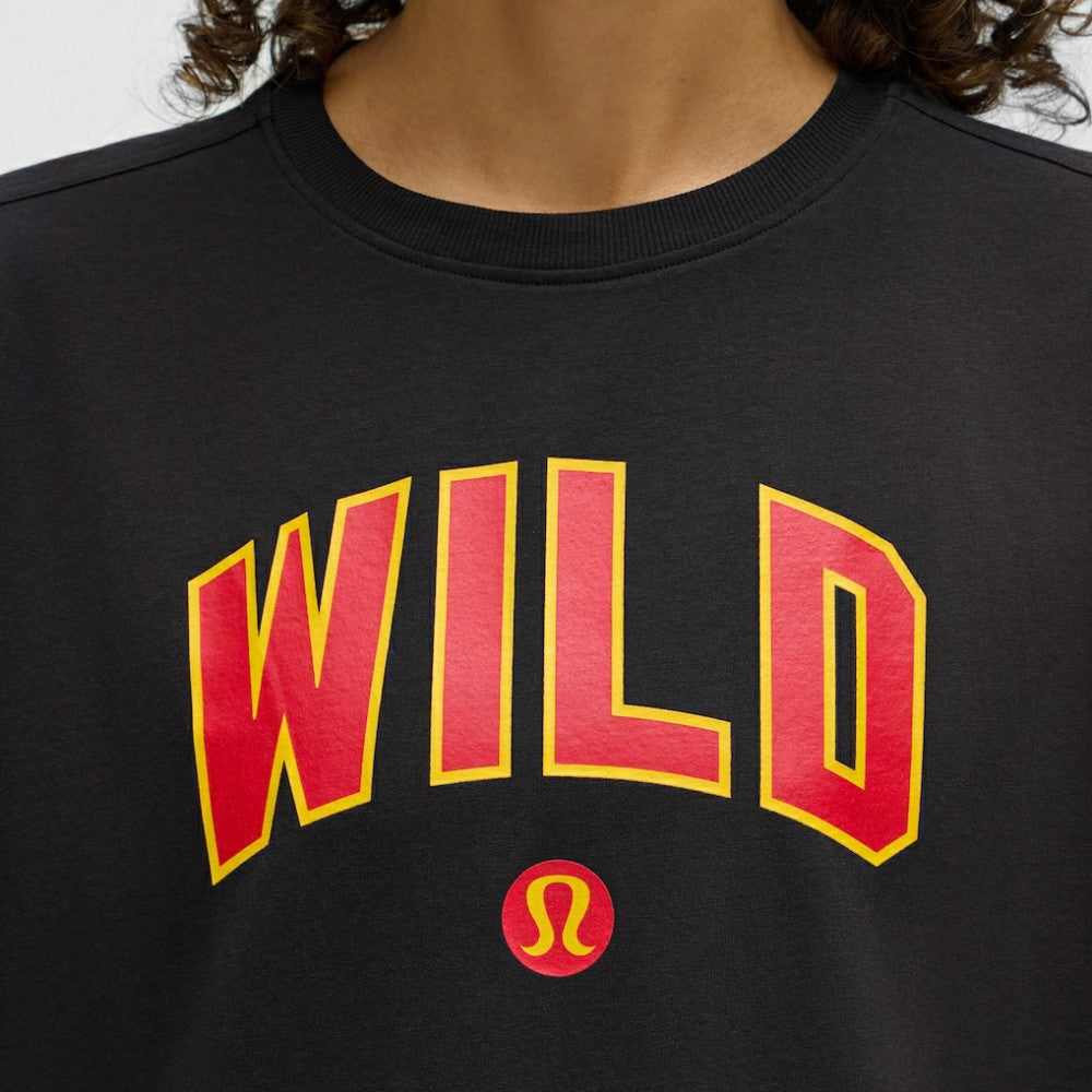 Minnesota Wild lululemon Women's All Yours Organic Cotton T-Shirt - Black - NHL 203169858