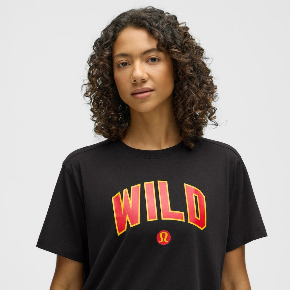 Minnesota Wild lululemon Women's All Yours Organic Cotton T-Shirt - Black - NHL 203169858