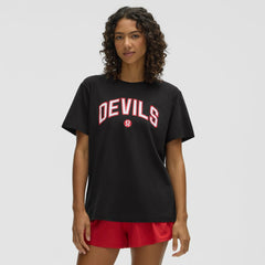 New Jersey Devils lululemon Women's All Yours Organic Cotton T-Shirt - Black - NHL 203169859