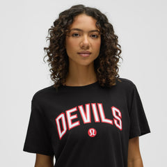 New Jersey Devils lululemon Women's All Yours Organic Cotton T-Shirt - Black - NHL 203169859