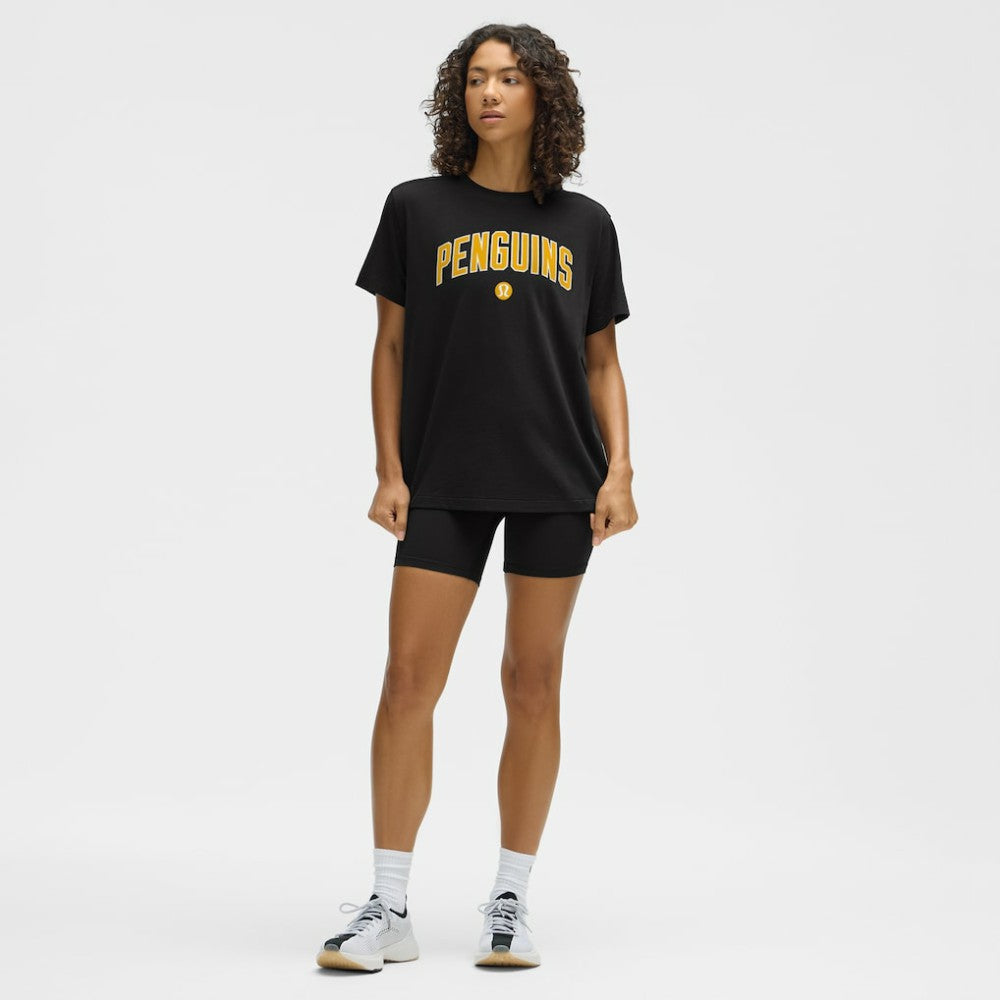 Pittsburgh Penguins lululemon Women's All Yours Organic Cotton T-Shirt - Black - NHL 203169862